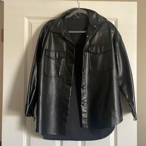 Shein leather jacket